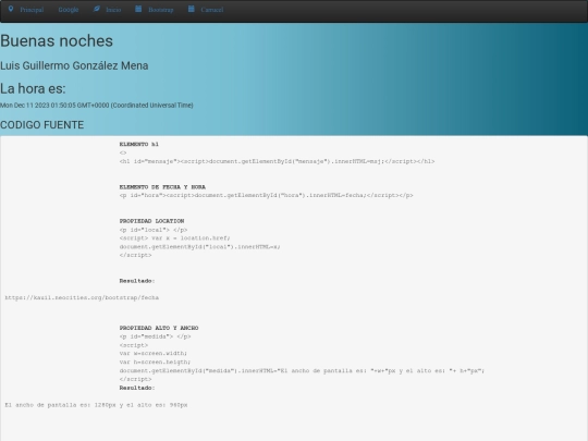 bootstrap/fecha screenshot