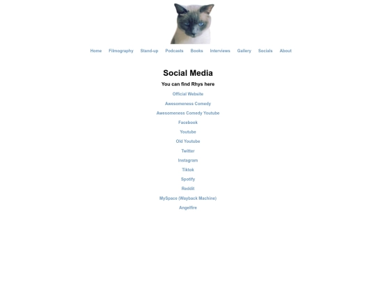 socials screenshot