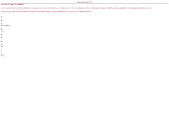 members screenshot