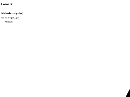 Projects/Sleeper Agent/Coroner screenshot