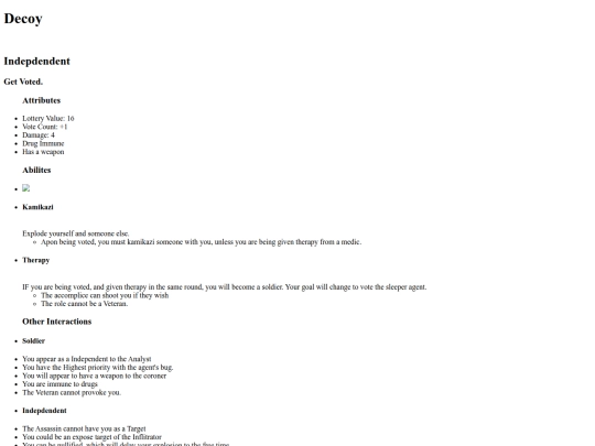 Projects/Sleeper Agent/Decoy screenshot
