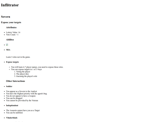Projects/Sleeper Agent/Inflitrator screenshot