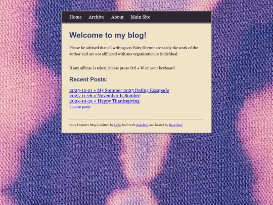 blog screenshot
