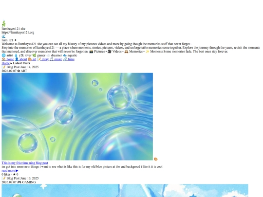 frutiger-blog-index screenshot