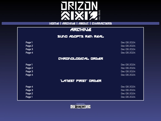 comics/oneshots/archive screenshot