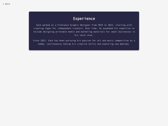 experience screenshot