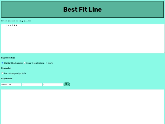 bestfitline screenshot