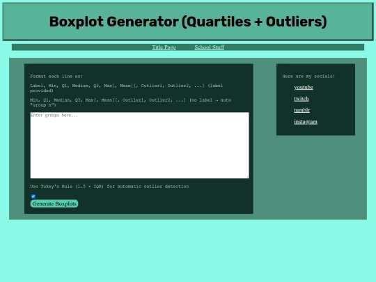 boxplotcreator screenshot