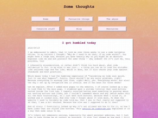 blog screenshot