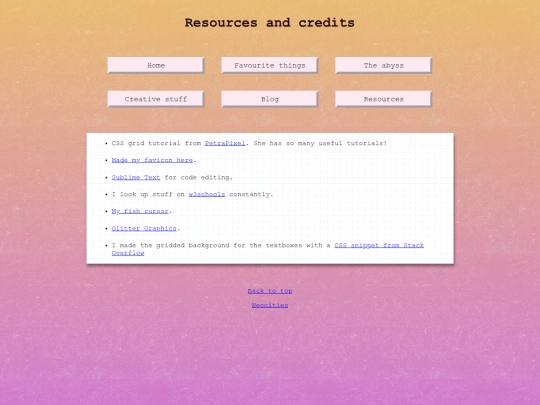 resources screenshot