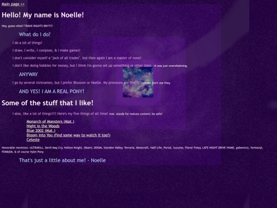 aboutme screenshot