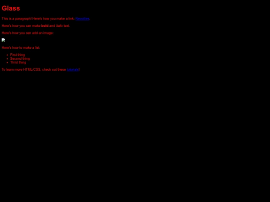 Glass screenshot