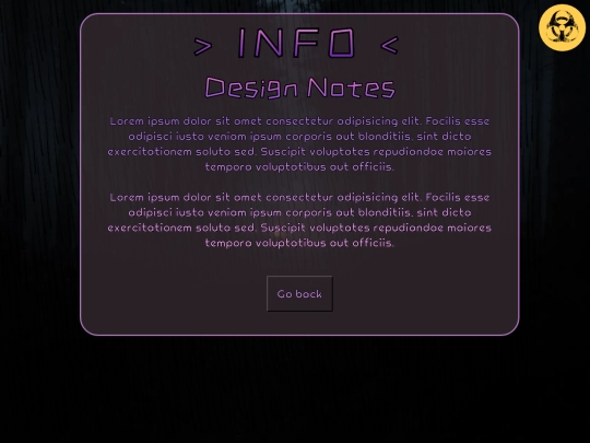 info screenshot