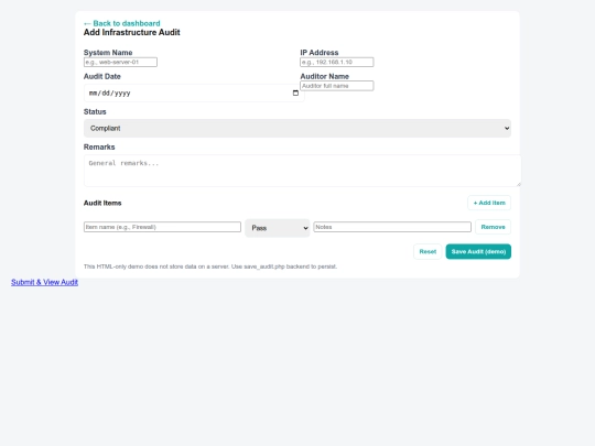 audit/add_audit screenshot