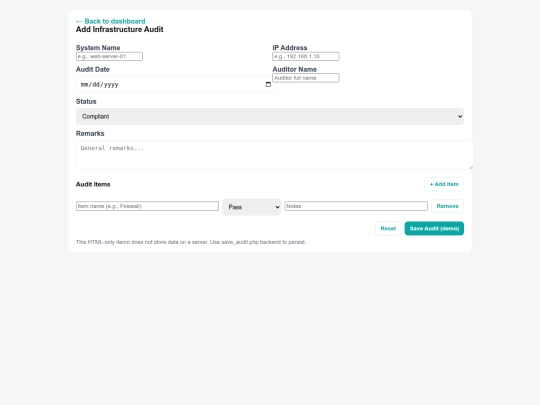 index/audit/add_audit screenshot