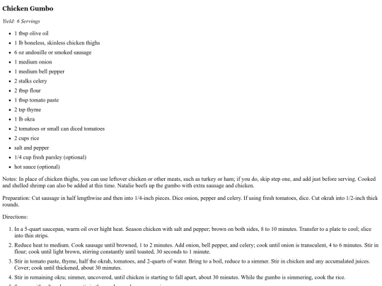 Soups/ChickenGumbo screenshot