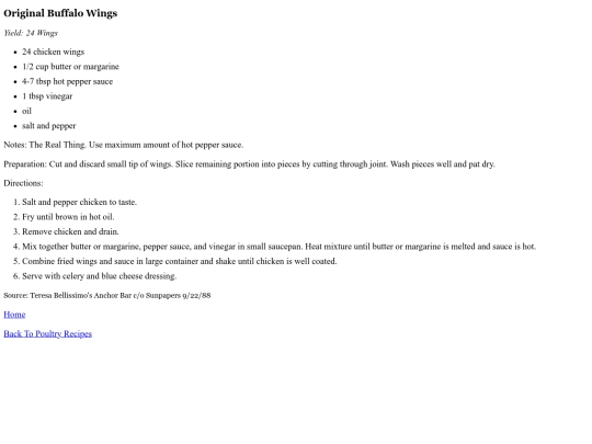 chicken/OriginalBuffaloWings screenshot