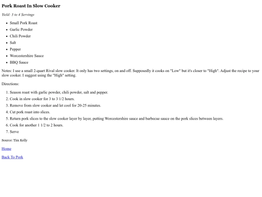 pork/PorkRoastInSlowCooker screenshot