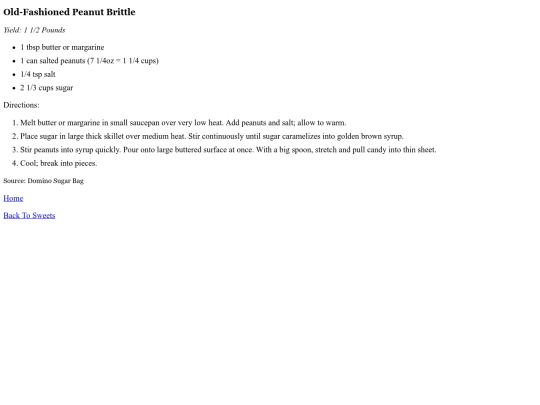 sweets/OldFashionedPeanutBrittle screenshot