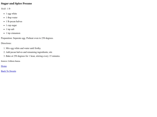 sweets/SugarAndSpicePecans screenshot