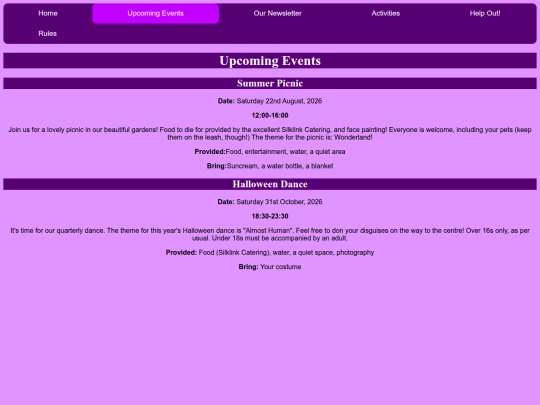 upcoming_events screenshot