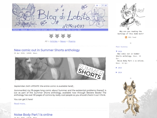 blog screenshot