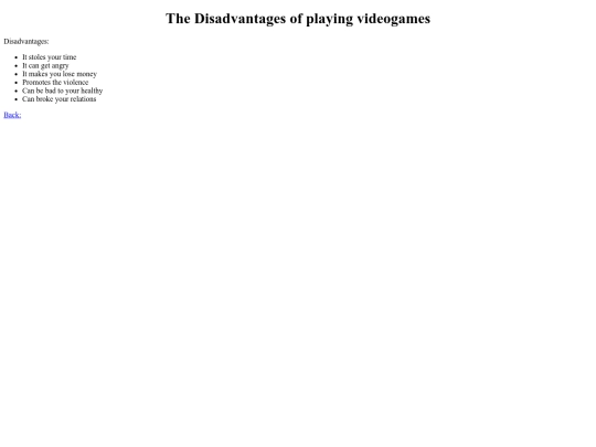 English/disadvanatges screenshot