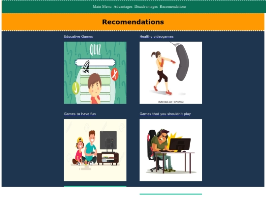 English/recomendations screenshot