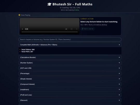 index screenshot