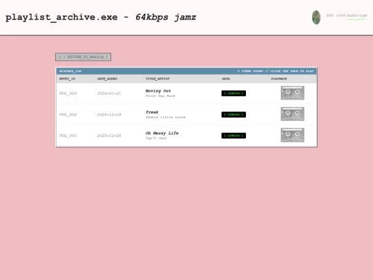playlist screenshot