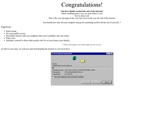 End of the Internet screenshot