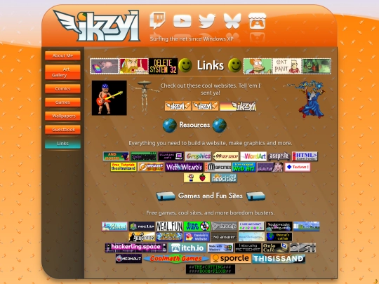 links screenshot