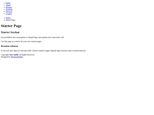 starter-page screenshot
