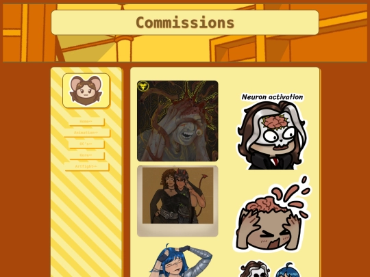 Commissions screenshot
