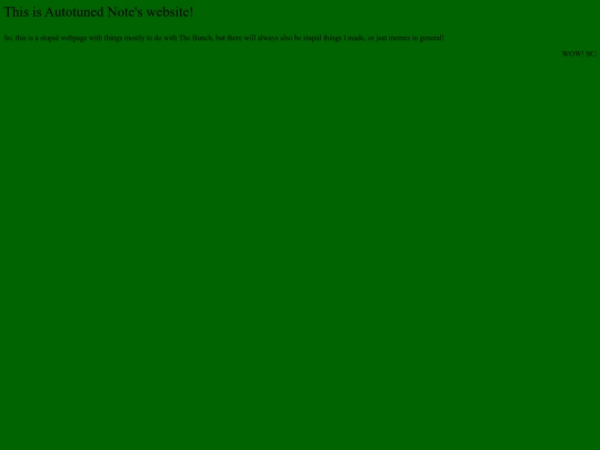 Autotune notes website screenshot
