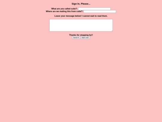 guestbook screenshot