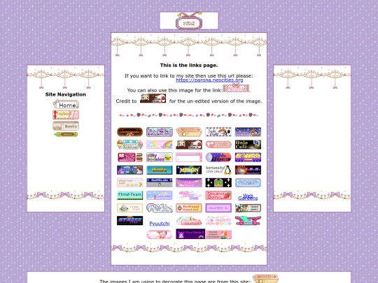 links screenshot