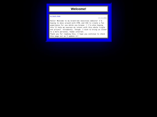 posts/welcome screenshot