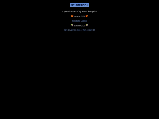 journal screenshot