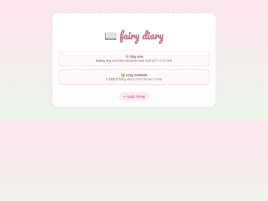 diary screenshot