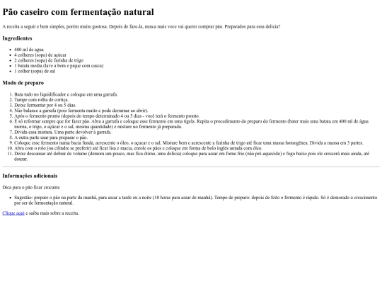 PaoCaseiro screenshot