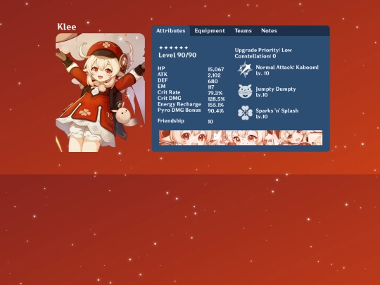 genshin/klee screenshot