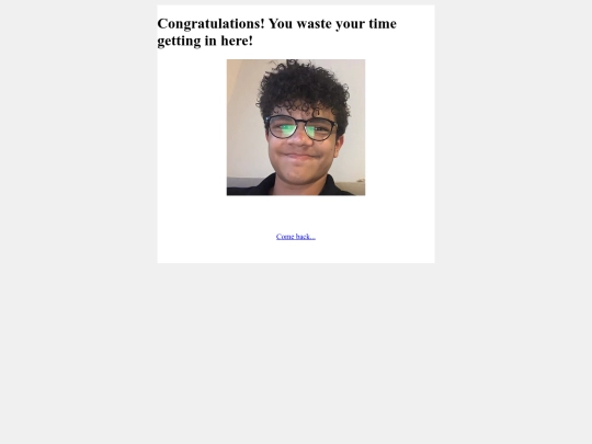 Congratulations screenshot