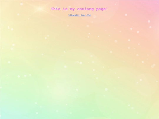 conlangs screenshot