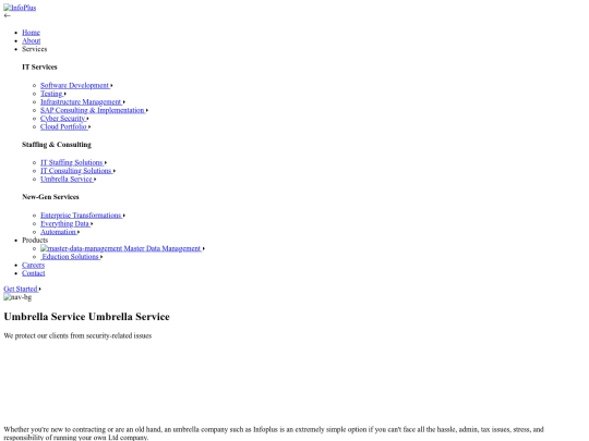 umbrella-service screenshot