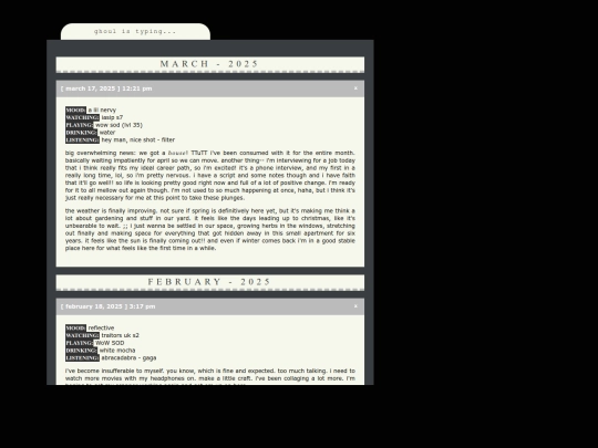 journal screenshot