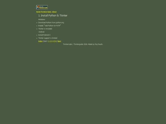 Basics/page1 screenshot