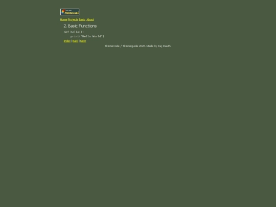 Basics/page2 screenshot