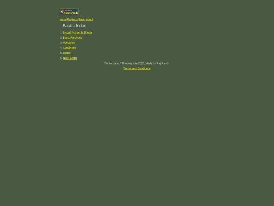 basics screenshot