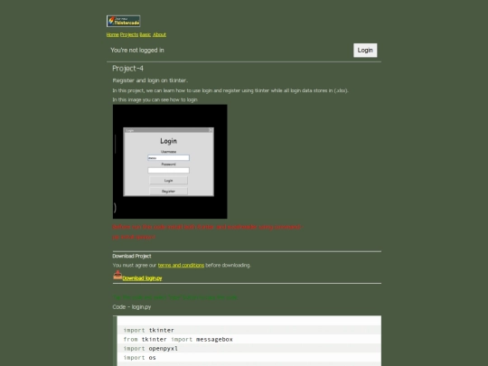 projects/loginx screenshot